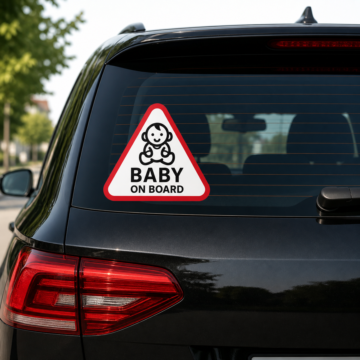 Autocollant Baby On Board – Design Triangulaire Haute Visibilité