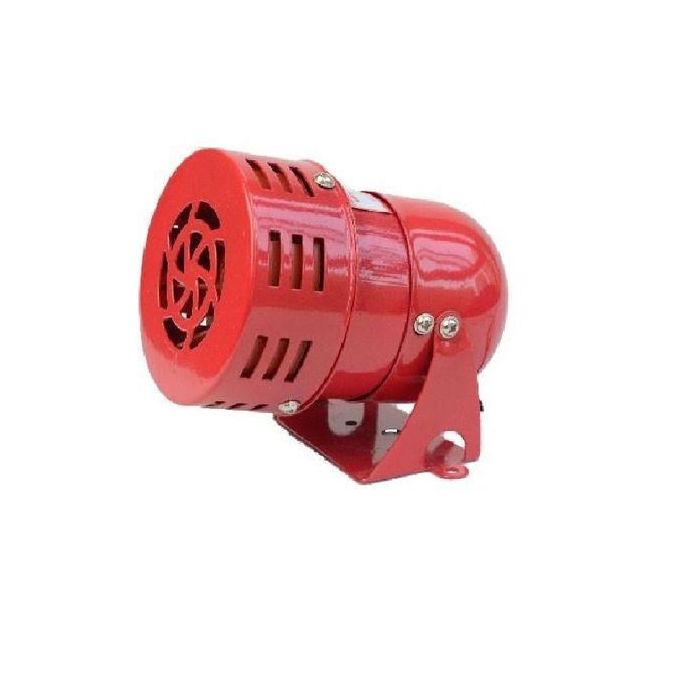 Sirène Électrique 220V 120dB Rouge Mini Alarme Moteur Métal MS-190