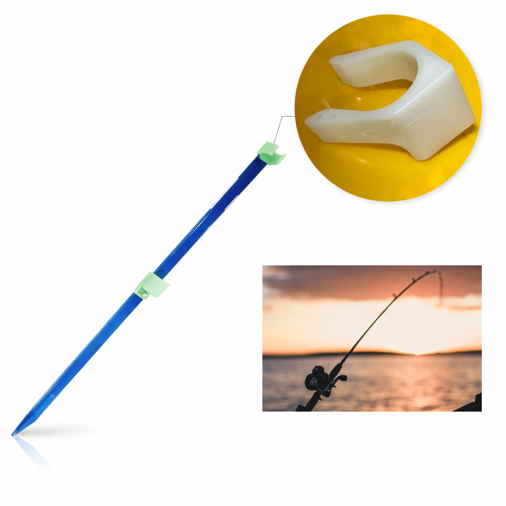 Clip Support Canne à Pêche – Pièce de Fixation Plastique