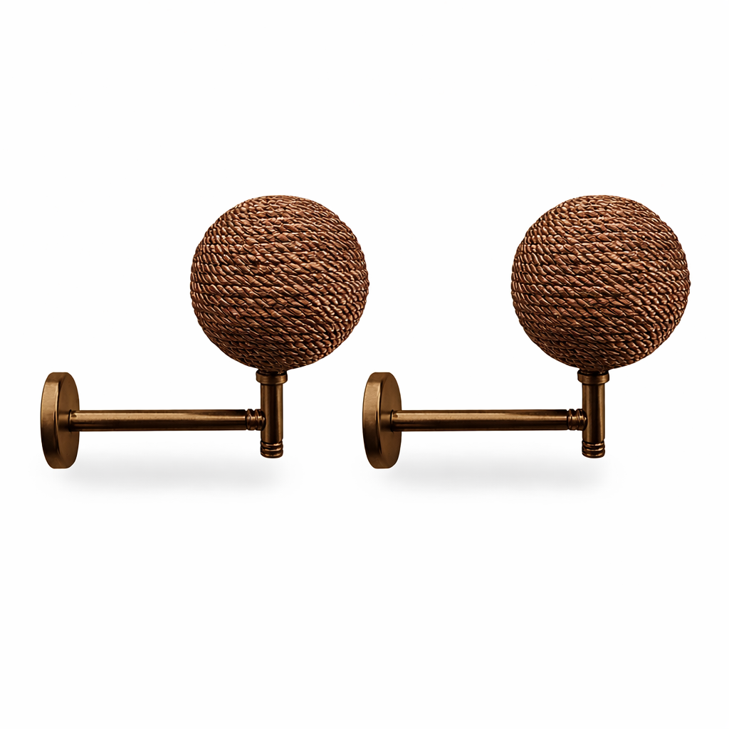 Embrasse Rideau tressé Bronzée (2pcs)