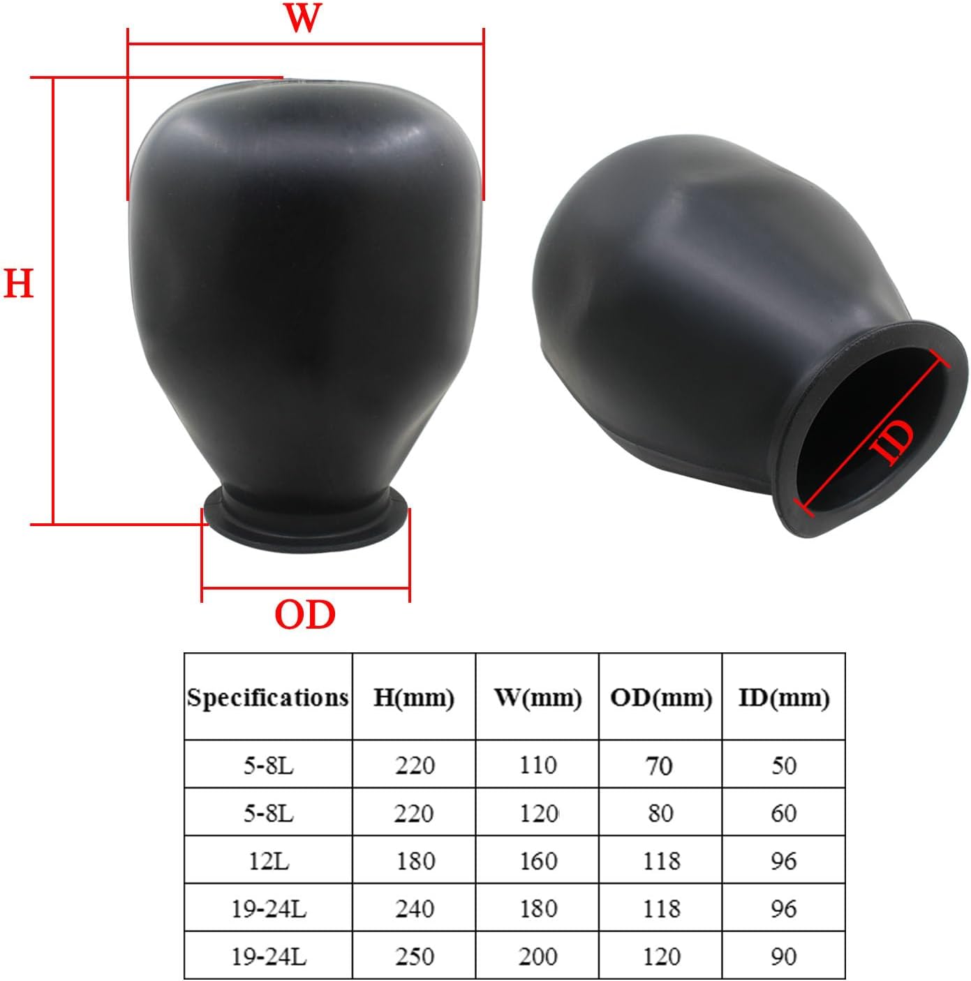 Membrane L200-300 pour Vase d'Expansion 200-300 Litres ITALTECNICA
