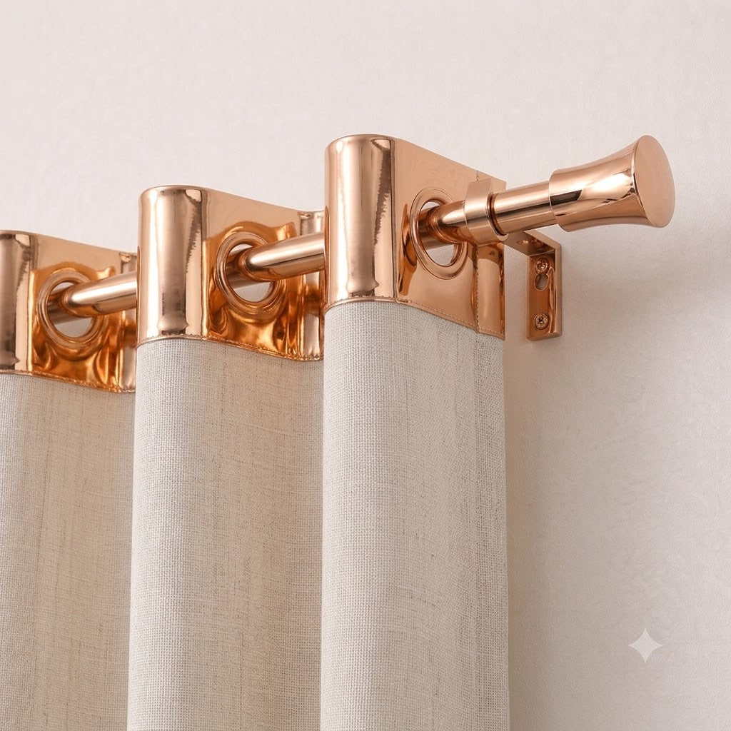 TRINGLE A RIDEAUX finition or rosé brillant, design élégant, SQES Ariana Menzah 8 Tunisie