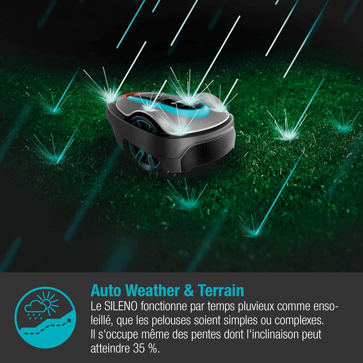 Tondeuse Robot SILENO Minimo 250 M² GARDENA — Réf. 15201-22