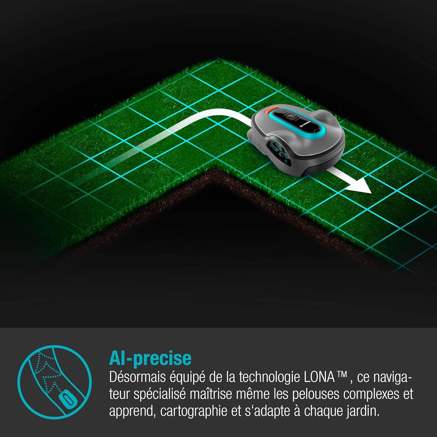 Tondeuse Robot Smart SILENO max 1500m² GARDENA — Réf. 19903-24
