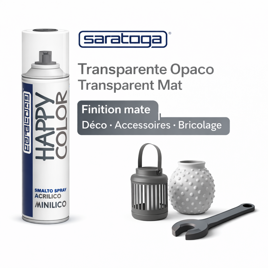 Spray Transparent Mat 400ml Saratoga – Meilleur qualité prix en Tunisie