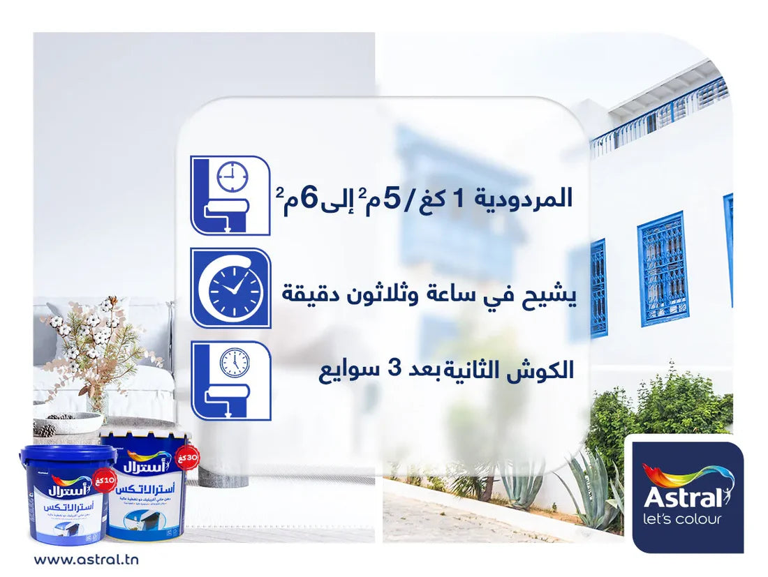 Peinture Acrylique 23KG ASTRALATEX ( retrait en magazin )