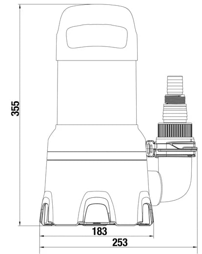 Pompe d'Évacuation pour Eaux Chargées 16000 L/h GARDENA — Réf. 9042-20