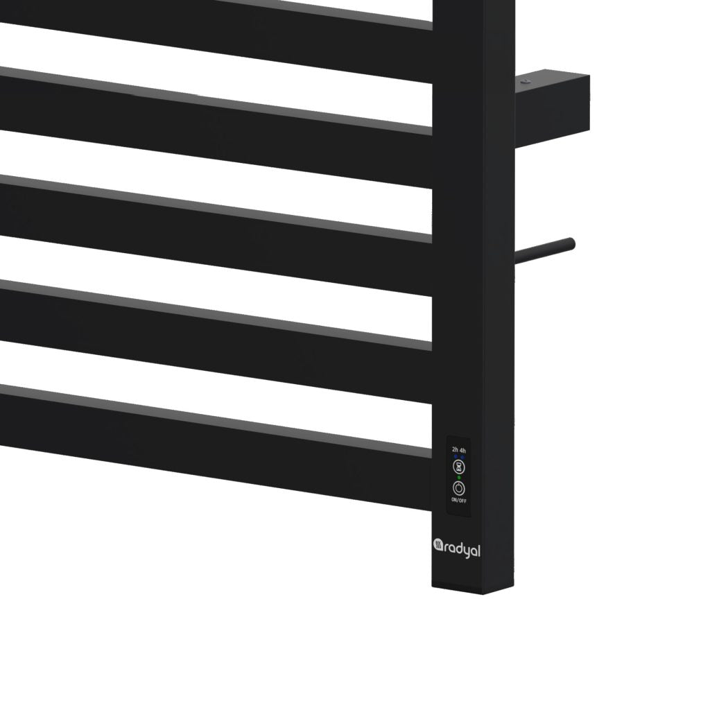 Sèche Serviette Aluminium 70 cm ERGUVAN Noir-REF9005