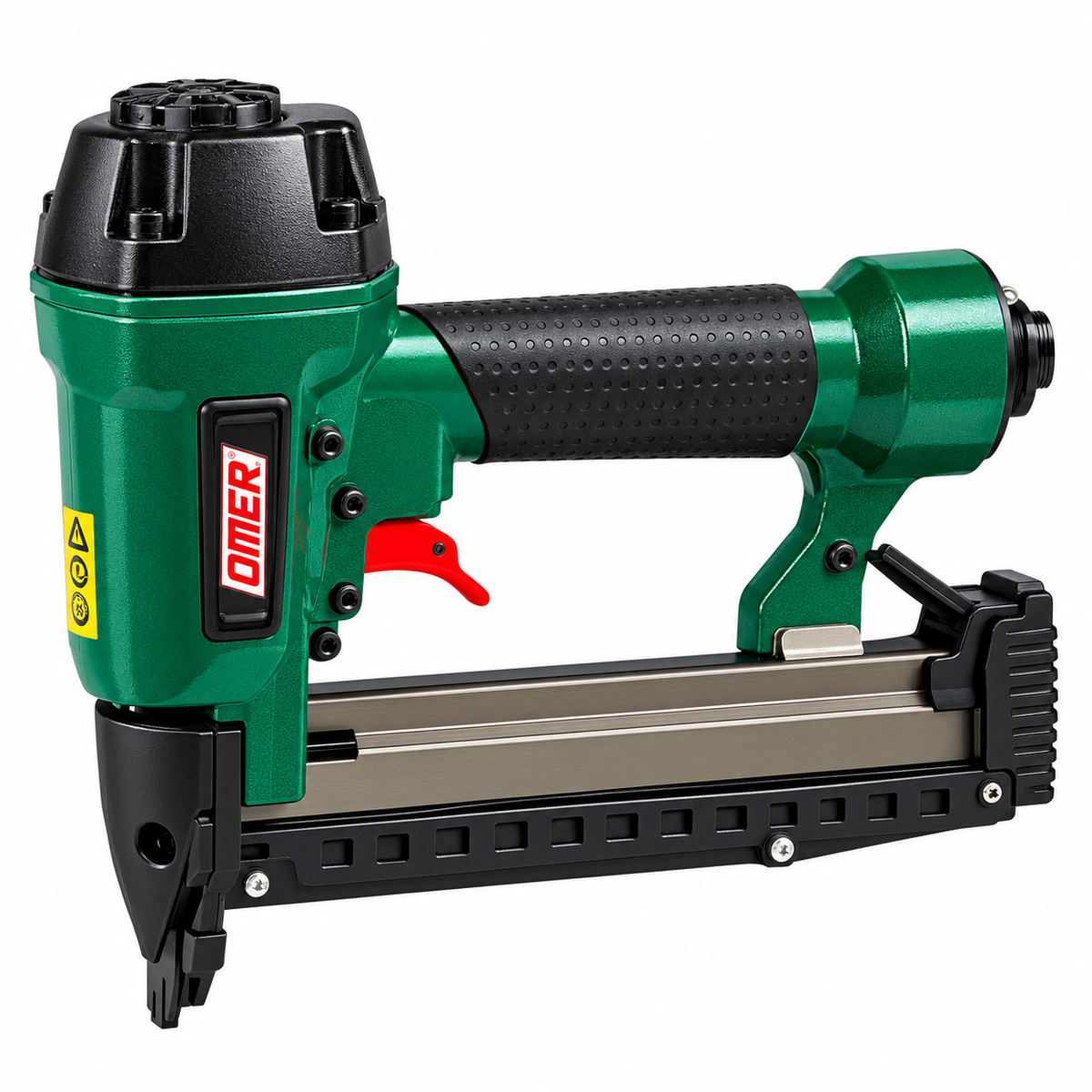 OMER 90/740 – Agrafeuse pneumatique 5 à 7,5 bar, consommation d’air 0,54 L/coup, poids 1,6 kg, usage professionnel | SQES Tunisie