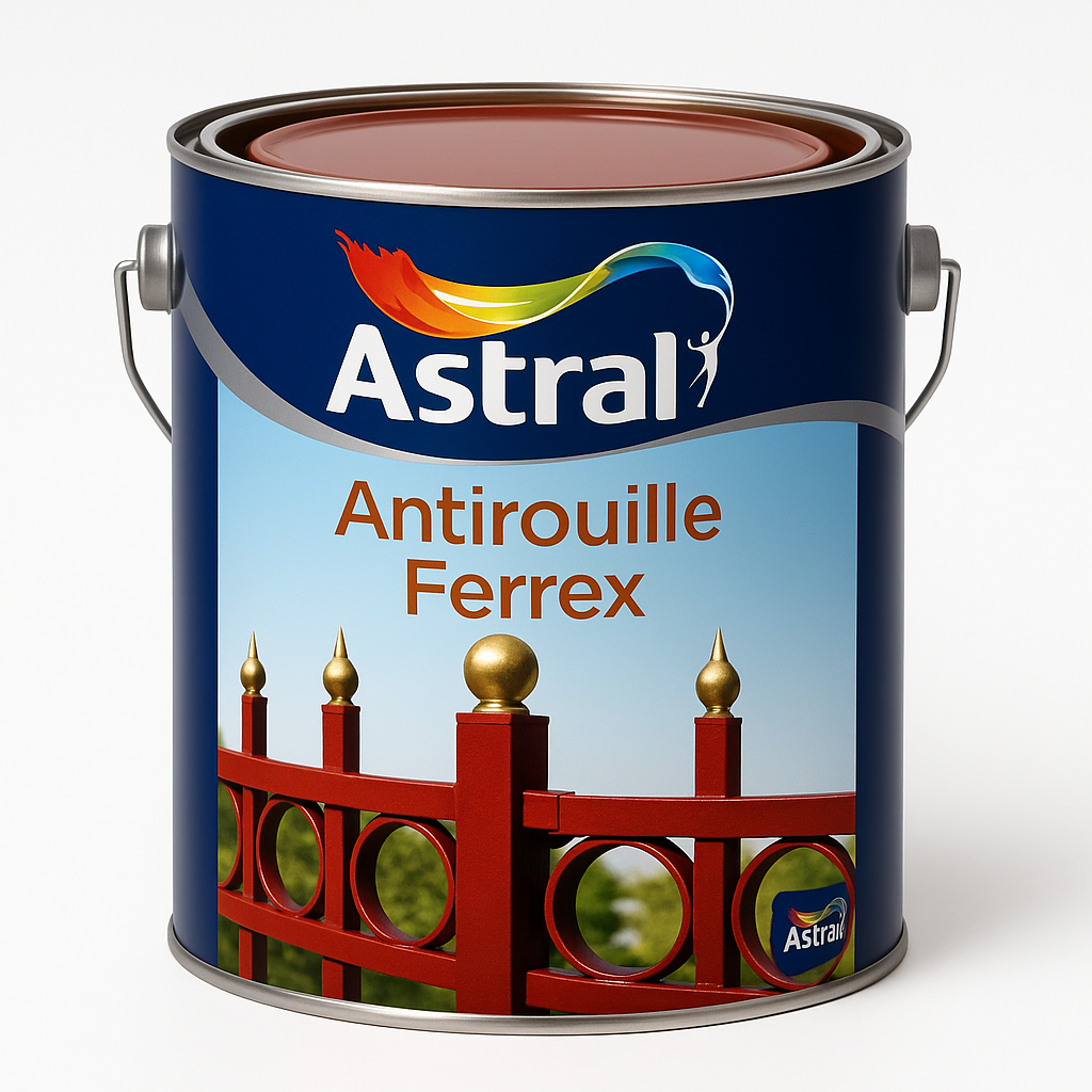 Antirouille Astral
Antirouille Astral Ferrex Brun Rouge 5KG - Protection Métal Extérieur
Antirouille Tunisie