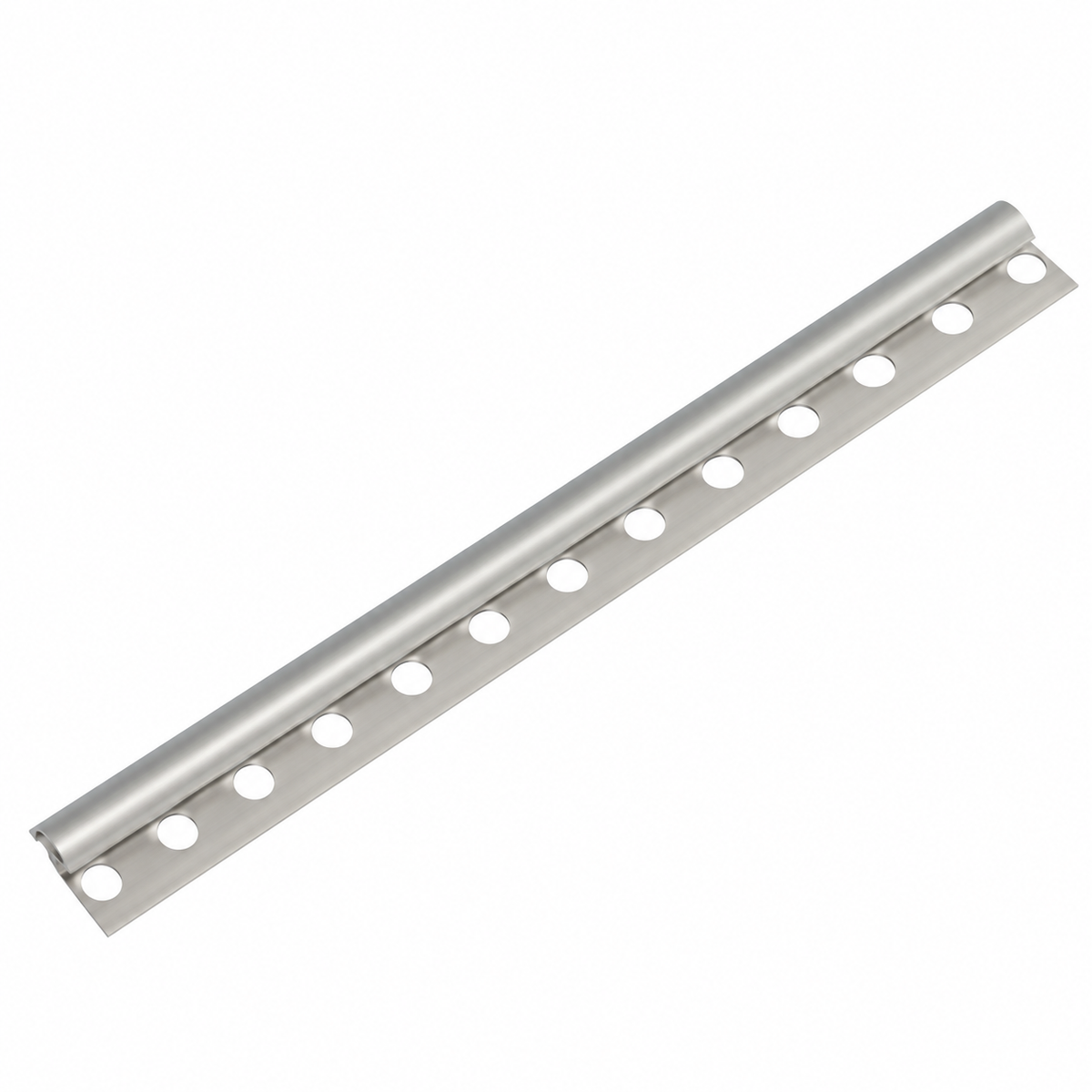 Baguette profilé aluminium FBS GROUP grise, longueur 2,5 m, pour travaux de finition et aménagement intérieur.