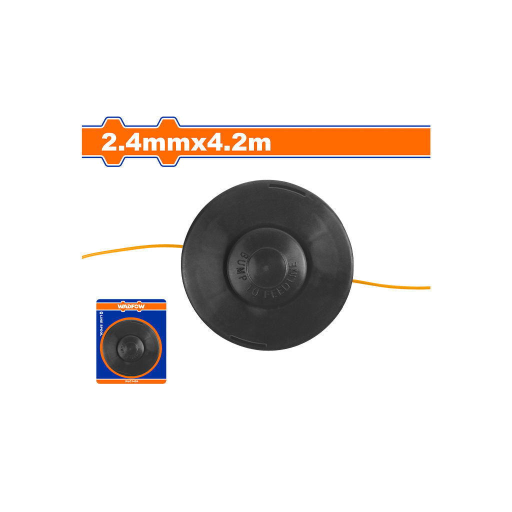 Bobine Fil Débroussailleuse WADFOW WJC1424 — 2.4mm × 4.2m Nylon Haute Résistance Universel Thermique Électrique | SQES Tunisie