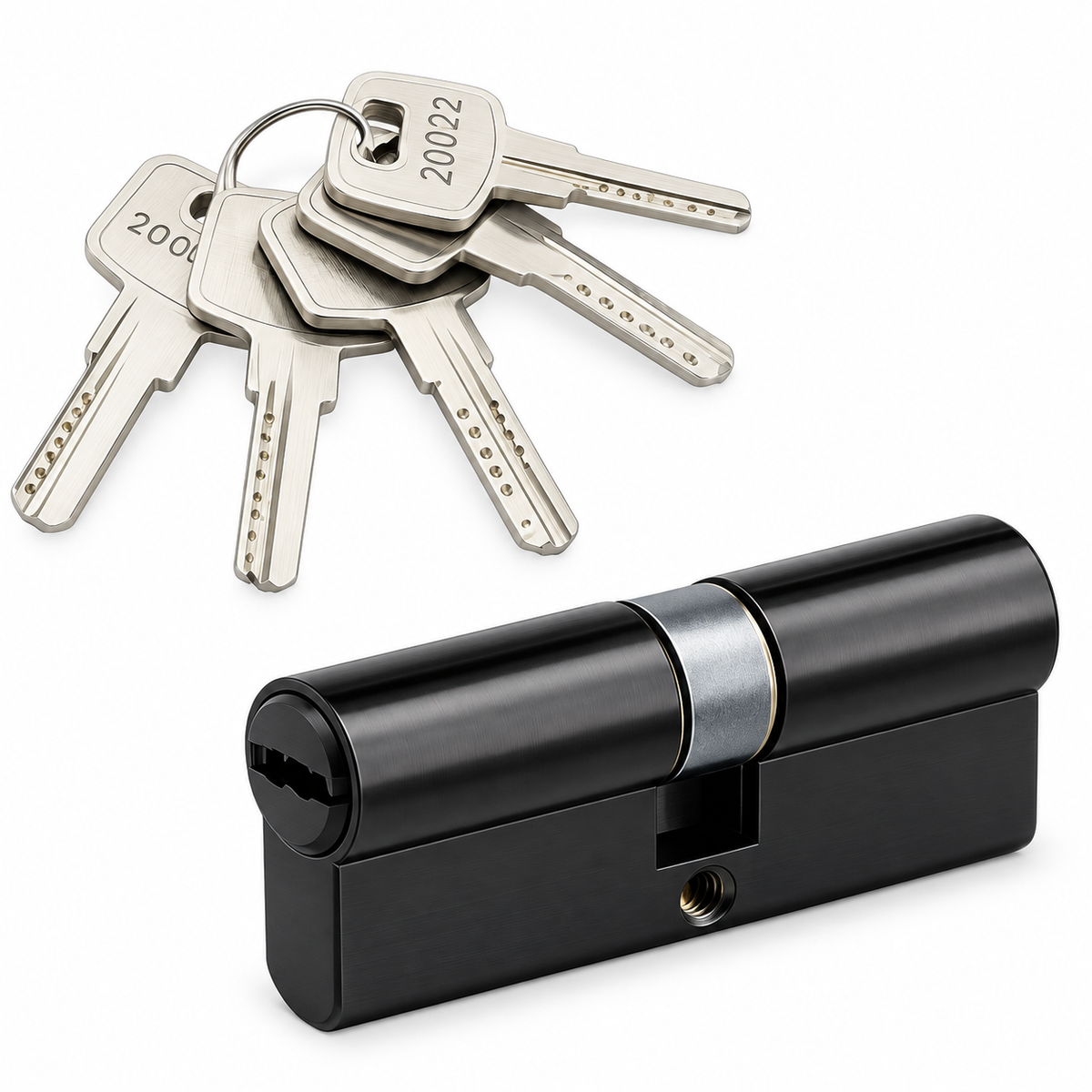 Canon Blocus ART DOOR R2300 noir en laiton — versions Standard et Économique, canon / cylindre de serrure, gamme serrurerie ART DOOR, quincaillerie et sécurité de porte | SQES Tunisie