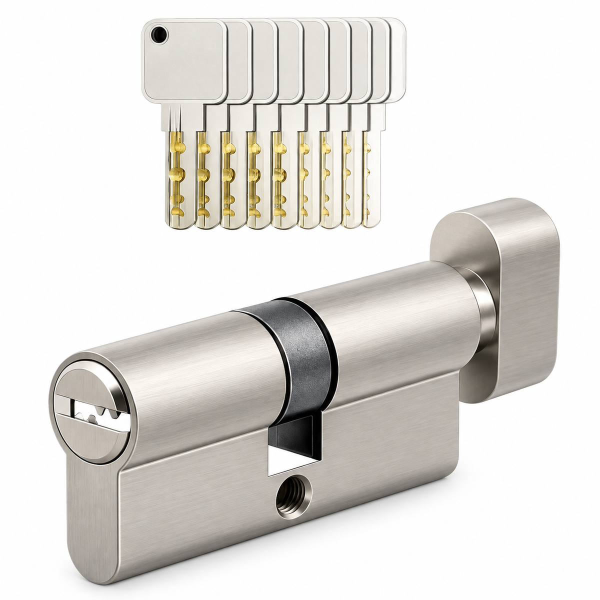 Canon Blocus ART DOOR R2300T en laiton — configuration 70 WC NIK 5C/SP, canon / cylindre de serrure, gamme serrurerie ART DOOR, quincaillerie et sécurité de porte | SQES Tunisie