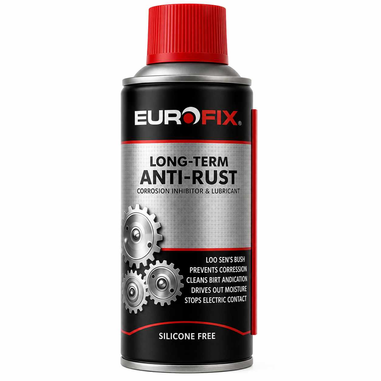 Dégrippant Spray EUROFIX 400 ml Long-Term Anti-Rust – Lubrifiant multifonction anti-rouille sans silicone Réf. 4248LA201 | SQES Tunisie