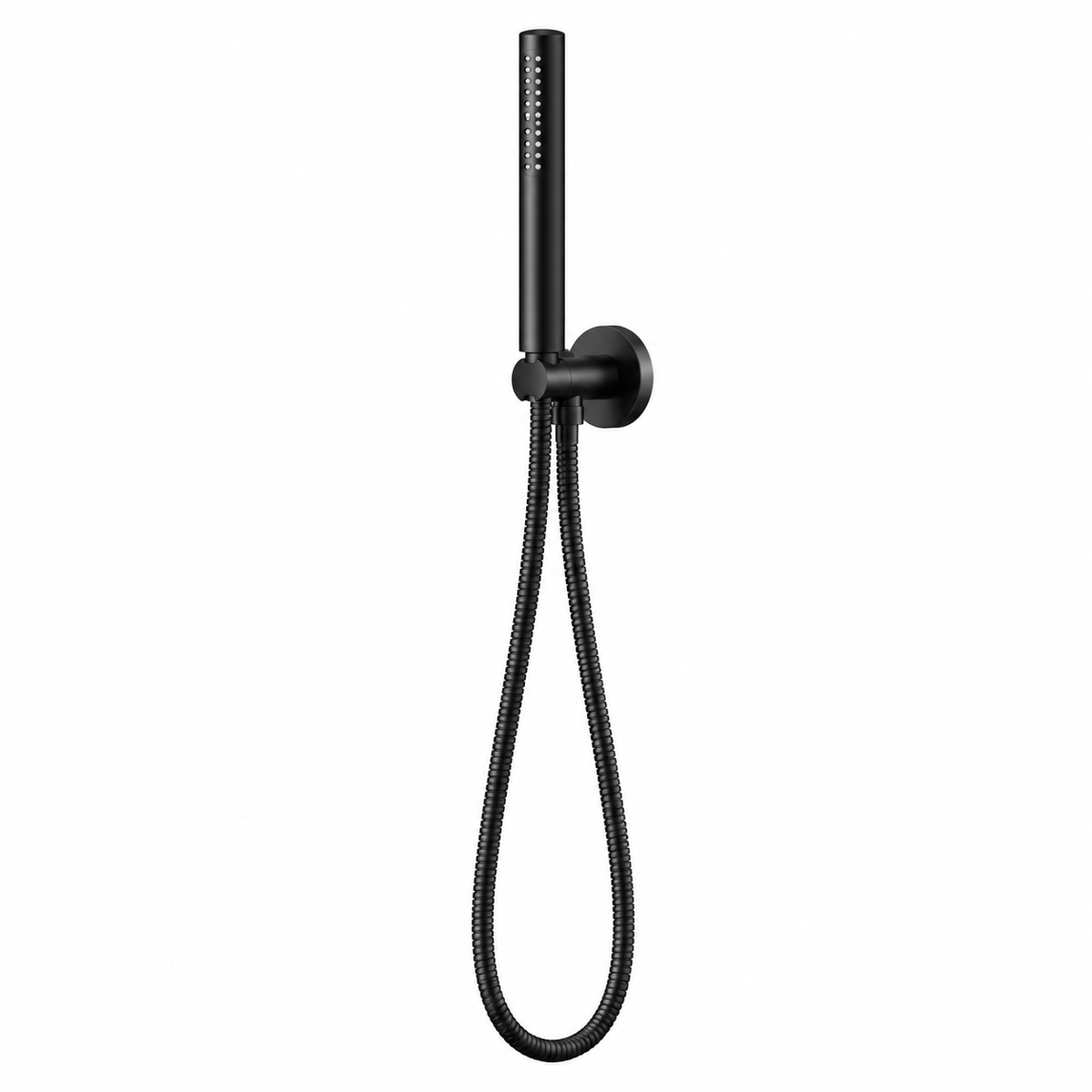 Ensemble douche OIOLI WESD002/08 finition noire douchette à main flexible design contemporain installation murale | SQES Tunisie