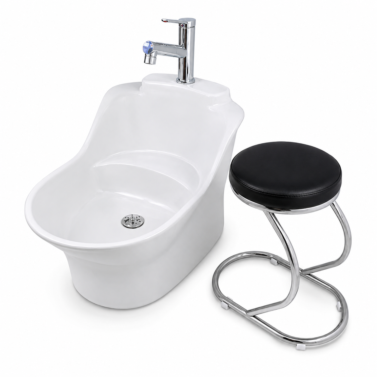 Lavabo bidet 2 en 1 pour ablutions Wudu en céramique blanche premium… sqes tunisie