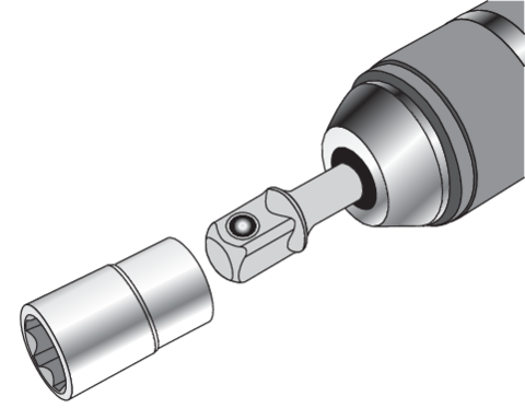 Jeu 3 Porte Douille Hexagonaux 1/4" 3/8" 1/2" – Série GRD