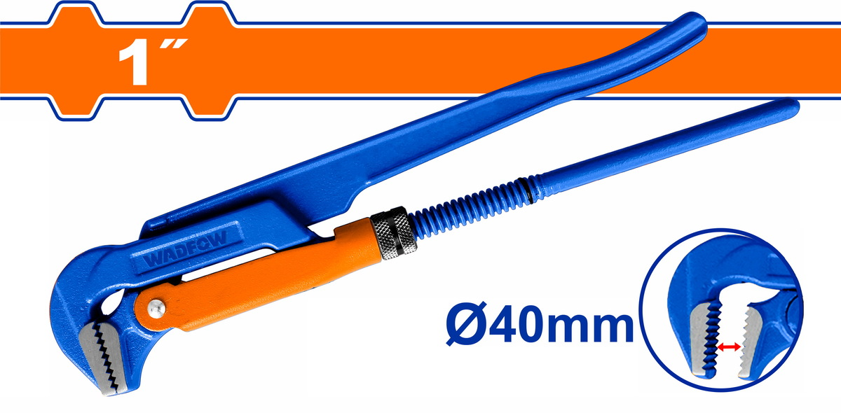Clé Suédoise 90° Heavy Duty 1" Ø40mm WADFOW