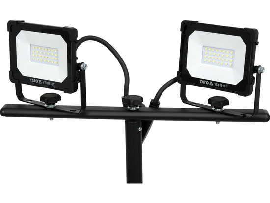 Projecteur Chantier LED 2x20W 3800lm sur Trépied YATO IP65