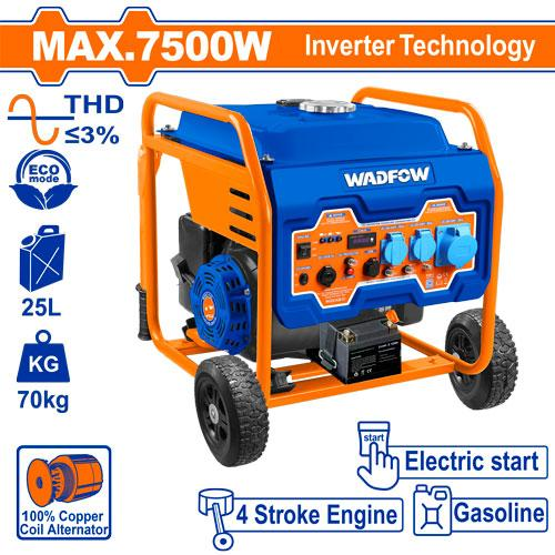 Groupe Électrogène Inverter Essence 7500W WADFOW
