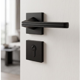 Poignée porte sur rosace carrée MARIANA VIOLA finition noir mat laiton inoxydable RIVE BLOC 2 pièces PT GT WC – sqes menzah 8 bricolage meilleur prix en tunisie