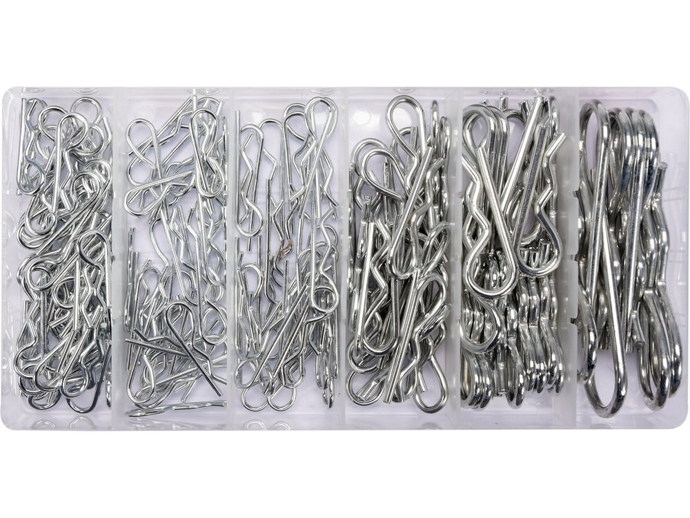 Assortiment 150 Goupilles Élastiques YATO YT-06883 — Acier Carbone DIN 11024