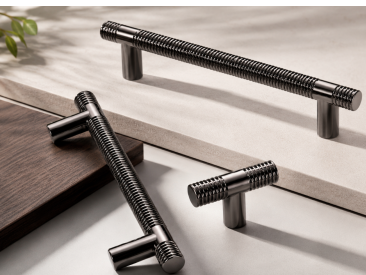 Poignée de Meuble 28501 Gris Anthracite Métal Texturé