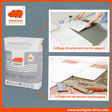 Colle CIMENCOL GRIS Sac 25KG DERBIGUM