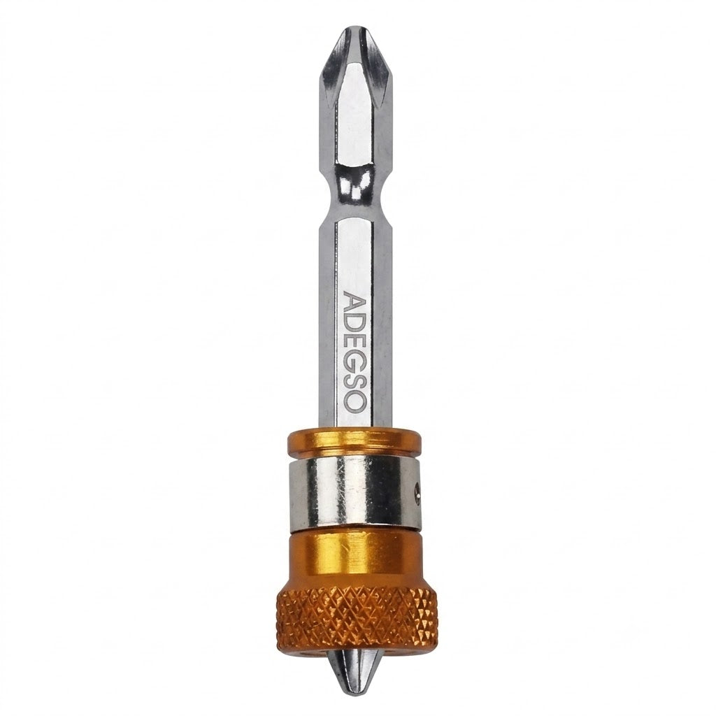 Jeu de 5 embouts doubles 65 mm avec adaptateur ADEGSO AD-30054 — Screwdriver Bits S2 magnétique pour visseuse compatible | SQES Tunisie