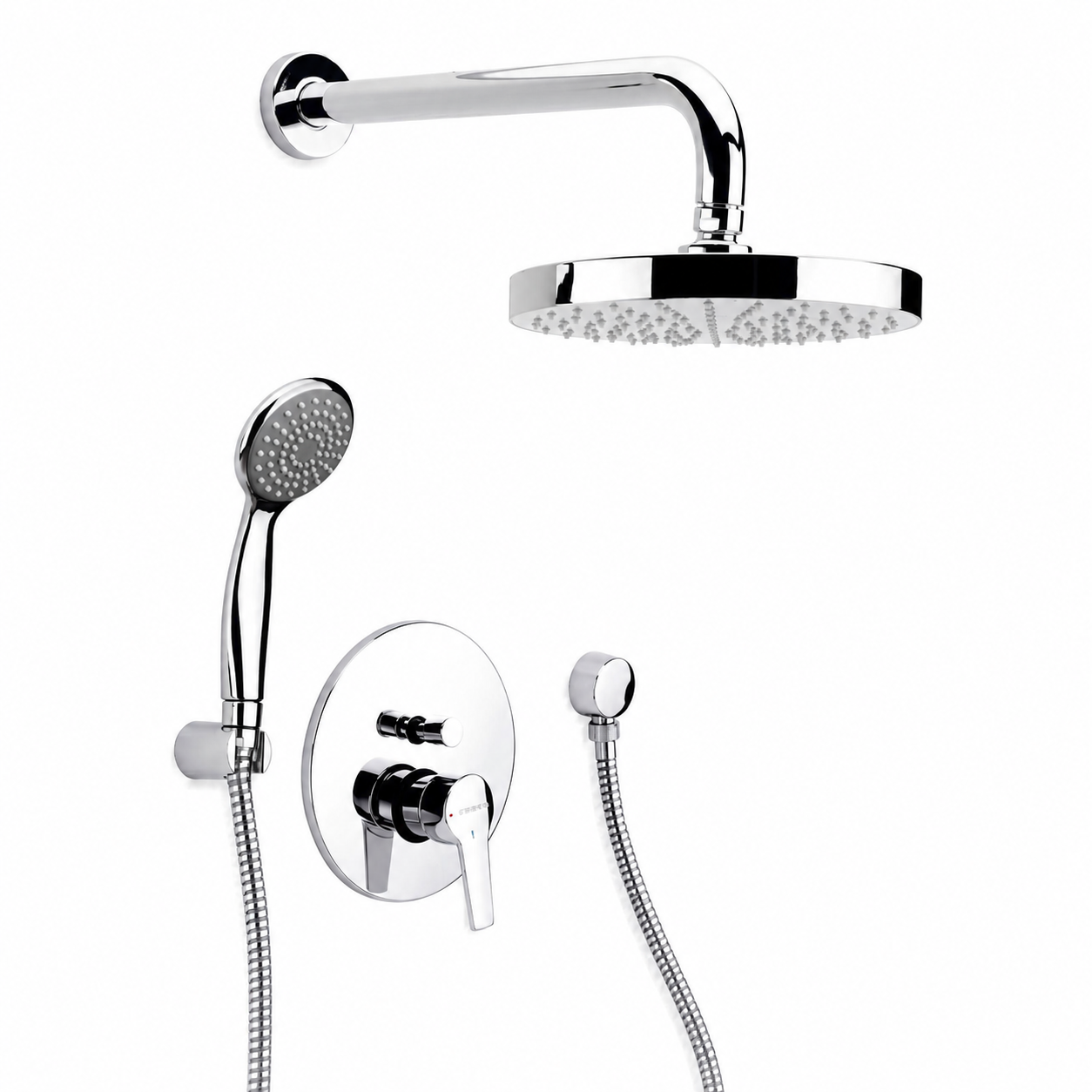 Kit Mitigeur Douche Encastré avec Inverseur SOPAL Série Douz 06CYA04 — Cartouche Céramique Ø40mm Garantie 5 Ans Chromé NF EN ISO 1456 | SQES Tunisie