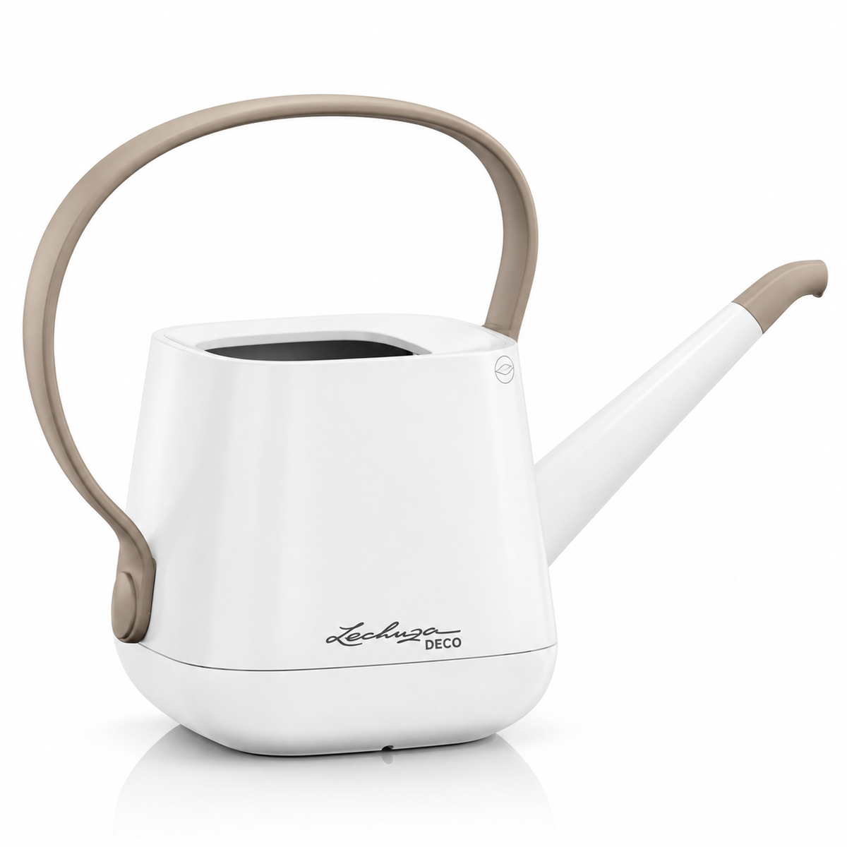 Arrosoir LECHUZA YULA 1,7 L Blanc/Taupe référence 13910, compact et ergonomique pour l’arrosage quotidien des plantes | SQES Tunisie