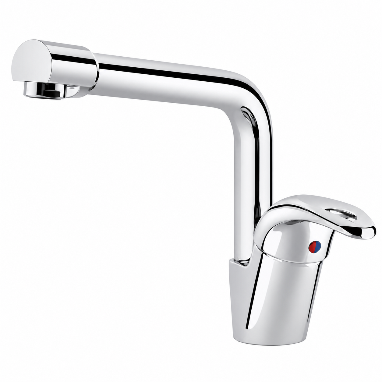 Mitigeur Évier Col de Cygne SOPAL Série Djerba 06CNA04 — Laiton Cartouche Céramique Ø40mm Économie d'Eau 70 000 Cycles Garantie 5 Ans | SQES Tunisie
