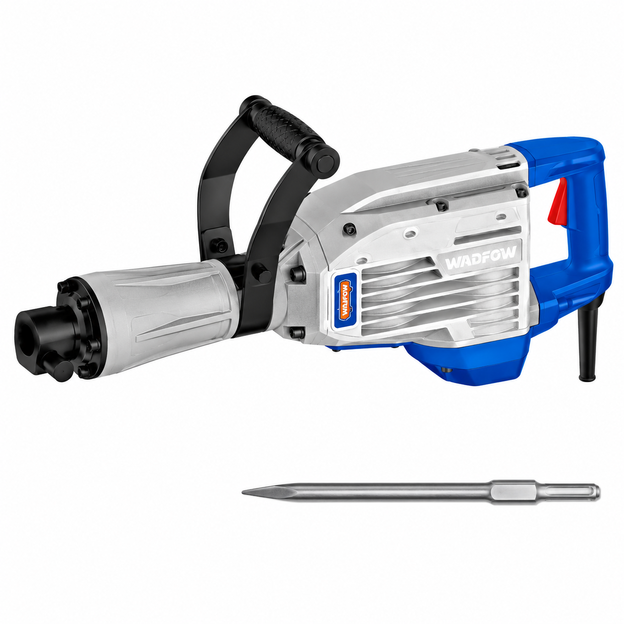 Piqueur Burineur SDS Hex 1600W 14kg WADFOW WDB1D80 — Démolition Béton Maçonnerie Carrelage Chantier Professionnel | SQES Tunisie