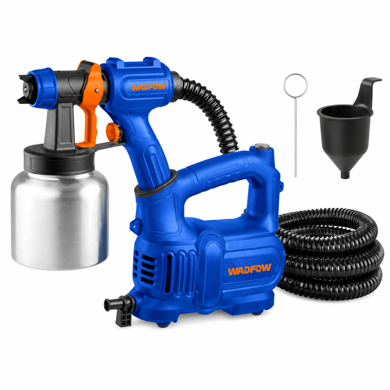 Pistolet à Peinture Électrique Inox 550W WADFOW WEG2A51 — Pulvérisateur Peinture Vernis Lasure Finition Chantier | SQES Tunisie