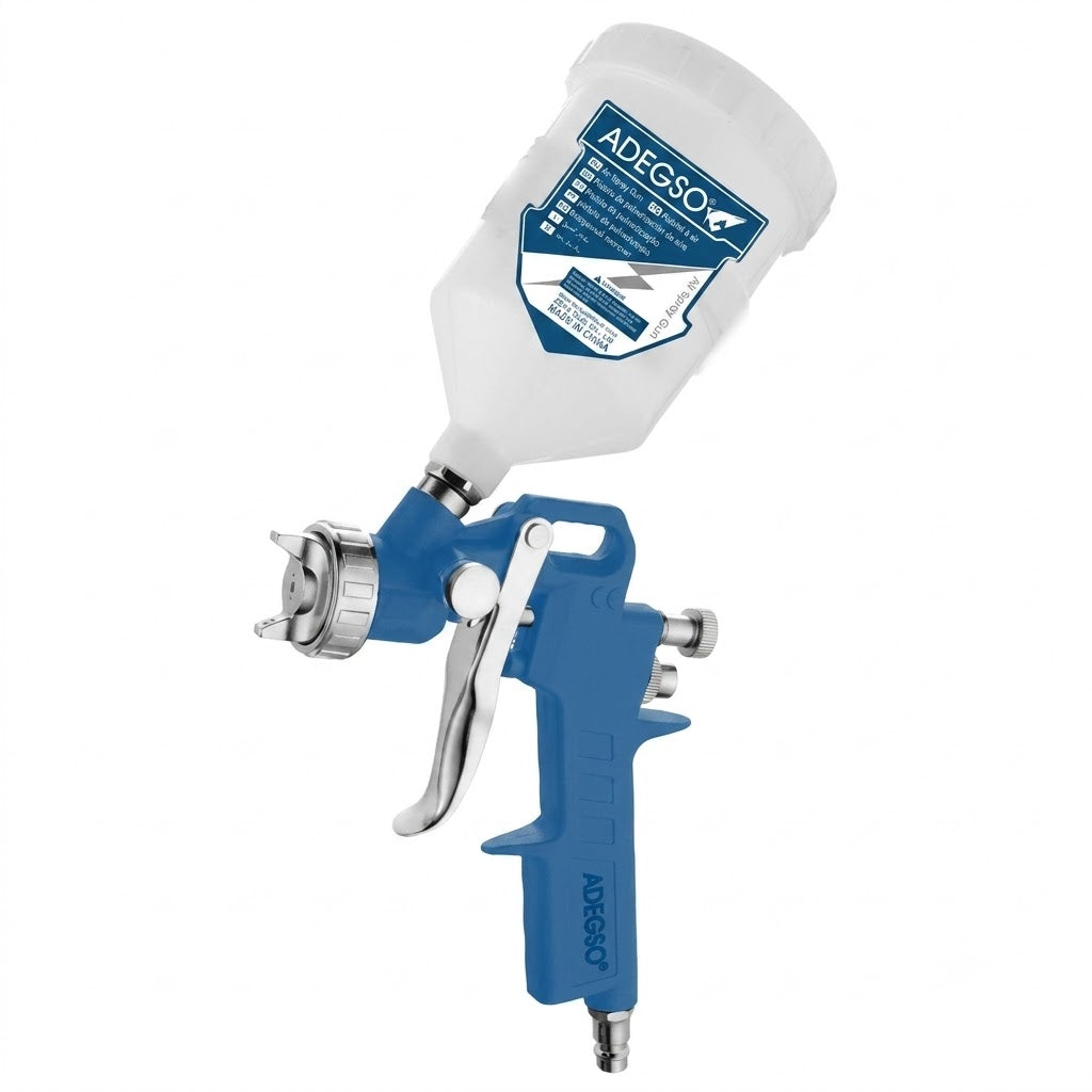 Pistolet à peinture pneumatique S-990G ADEGSO AD-60045 avec godet 600 ml à vérifier — Pistolet pneumatique Réf. AD-60045 | SQES Tunisie