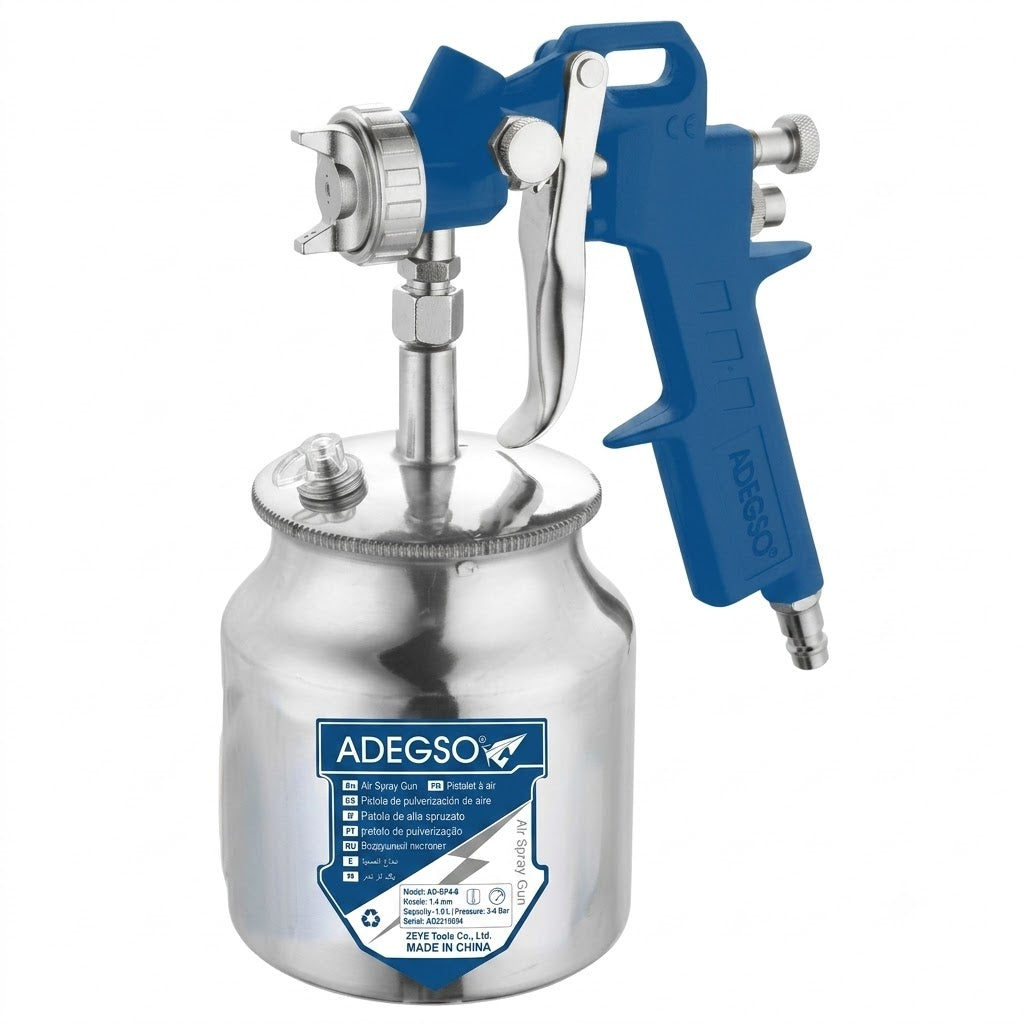 Pistolet à peinture pneumatique S-990S ADEGSO AD-60044 avec réservoir 750 ml — Pistolet pneumatique Réf. AD-60044 | SQES Tunisie