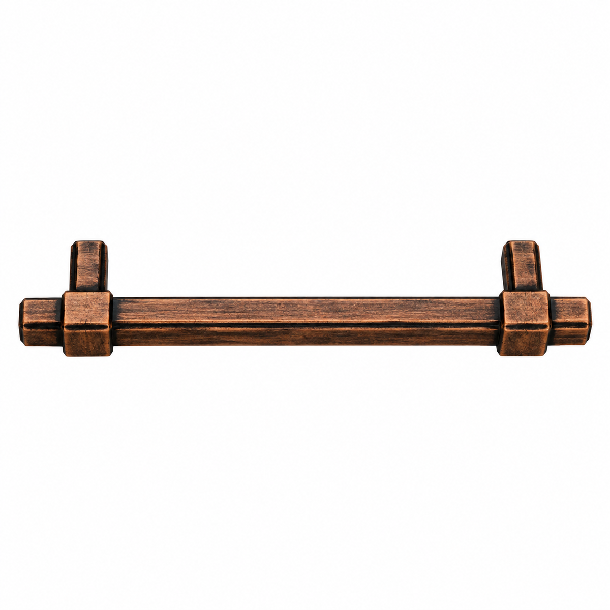 Poignée de meuble 28561 finition Bronze Antique, dimension 192 mm, pour cuisine, dressing et ameublement.