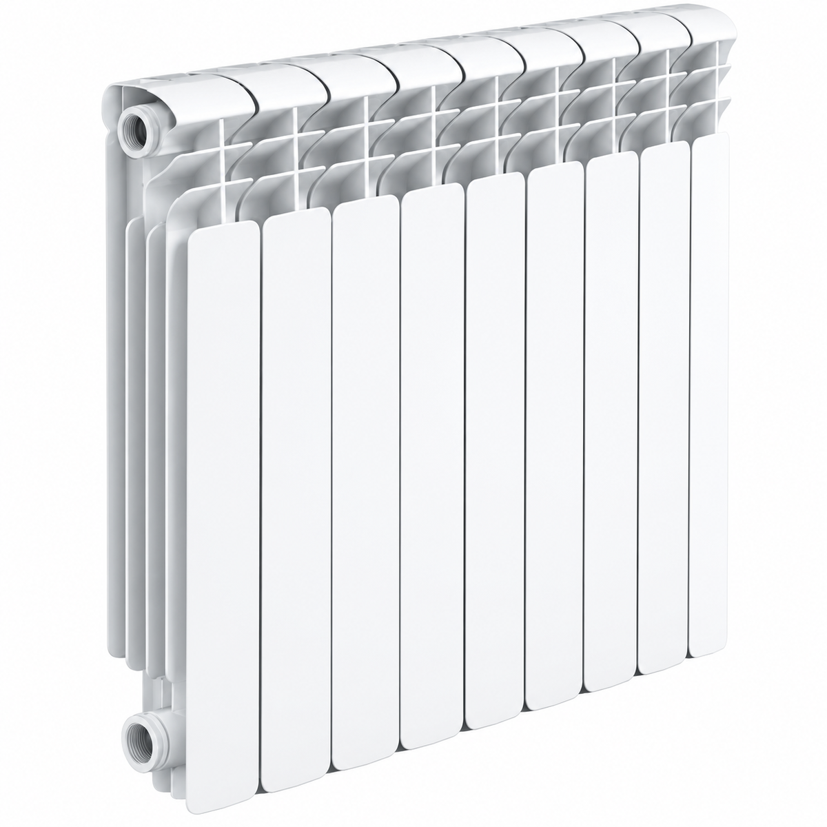 DURATHERM – Radiateur aluminium blanc entraxe 500 mm, 8 à 14 éléments, 1040 à 1820 W, 130 W par élément à ΔT50, chauffage central | SQES Tunisie