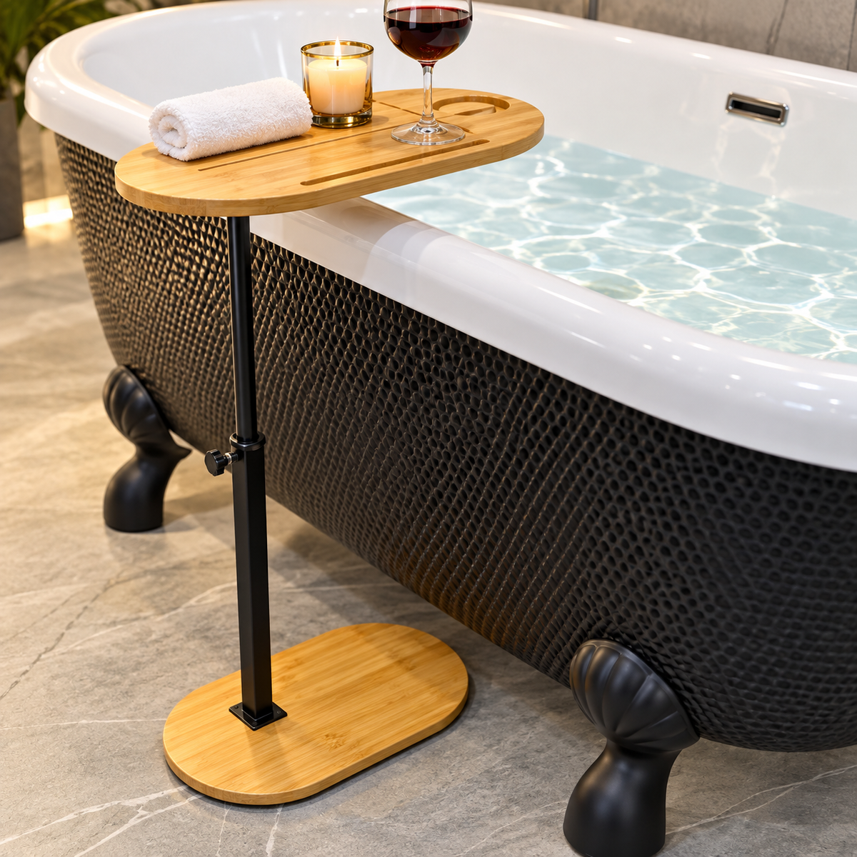 Tablette de baignoire Y, accessoire pour garder des objets de salle de bain à portée de main près de la baignoire | SQES Tunisie
