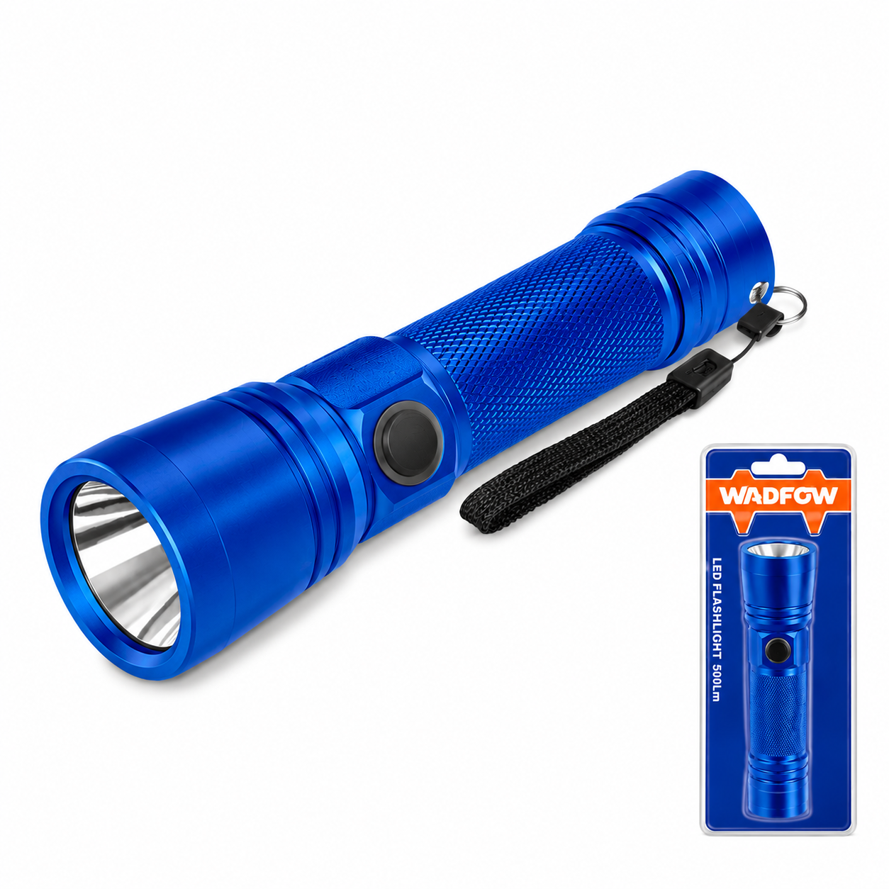 Torche LED WADFOW WFL5408 500 Lumens Portée 130m Autonomie 4h Chantier Professionnel | SQES Tunisie