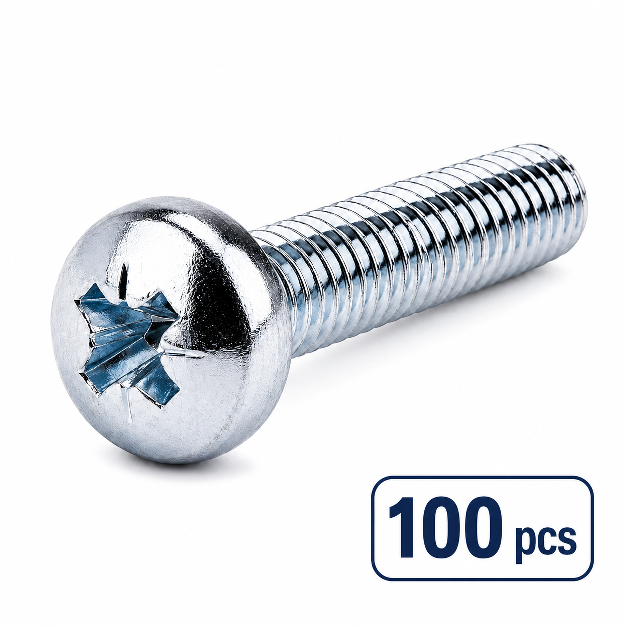 Vis à Métaux TC Zinguée Série 8 – Dimensions 8/20 à 8/50 – Réf. 4064TCY820 à 4064TCY850 | SQES Tunisie