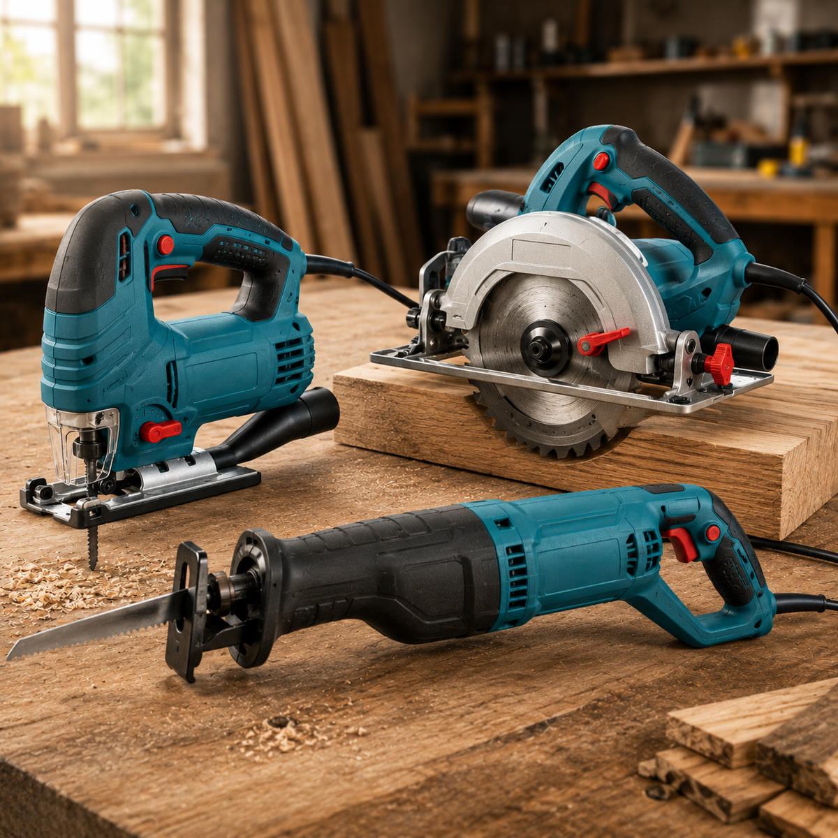 Scies Sauteuses, Circulaires et Sabres
