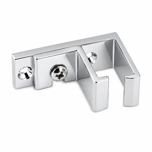  supports plafond simples en aluminium poli finition argenté brillant SQES TUNISIE