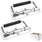 Poignée de caisse pliante à ressort inox 14cm – lot de 2 pièces – SQES Ariana