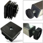 Embout carré a écrou M10 pour Pied de meuble - 20 pcs 40mmx40mm intérieur NOIR - SQES