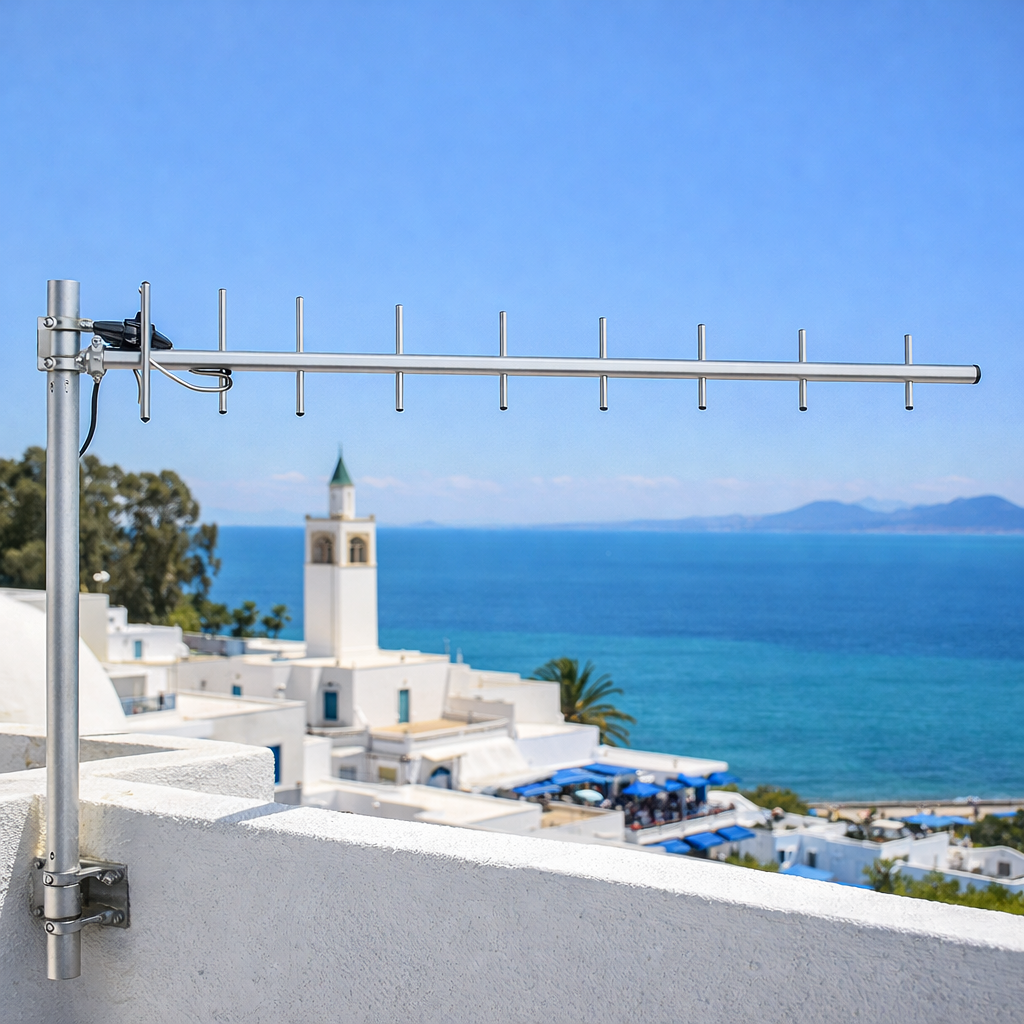 Antenne TV Extérieure SUN ELECTRON HD-10E — Réception TNT DVB-T/T2 HD