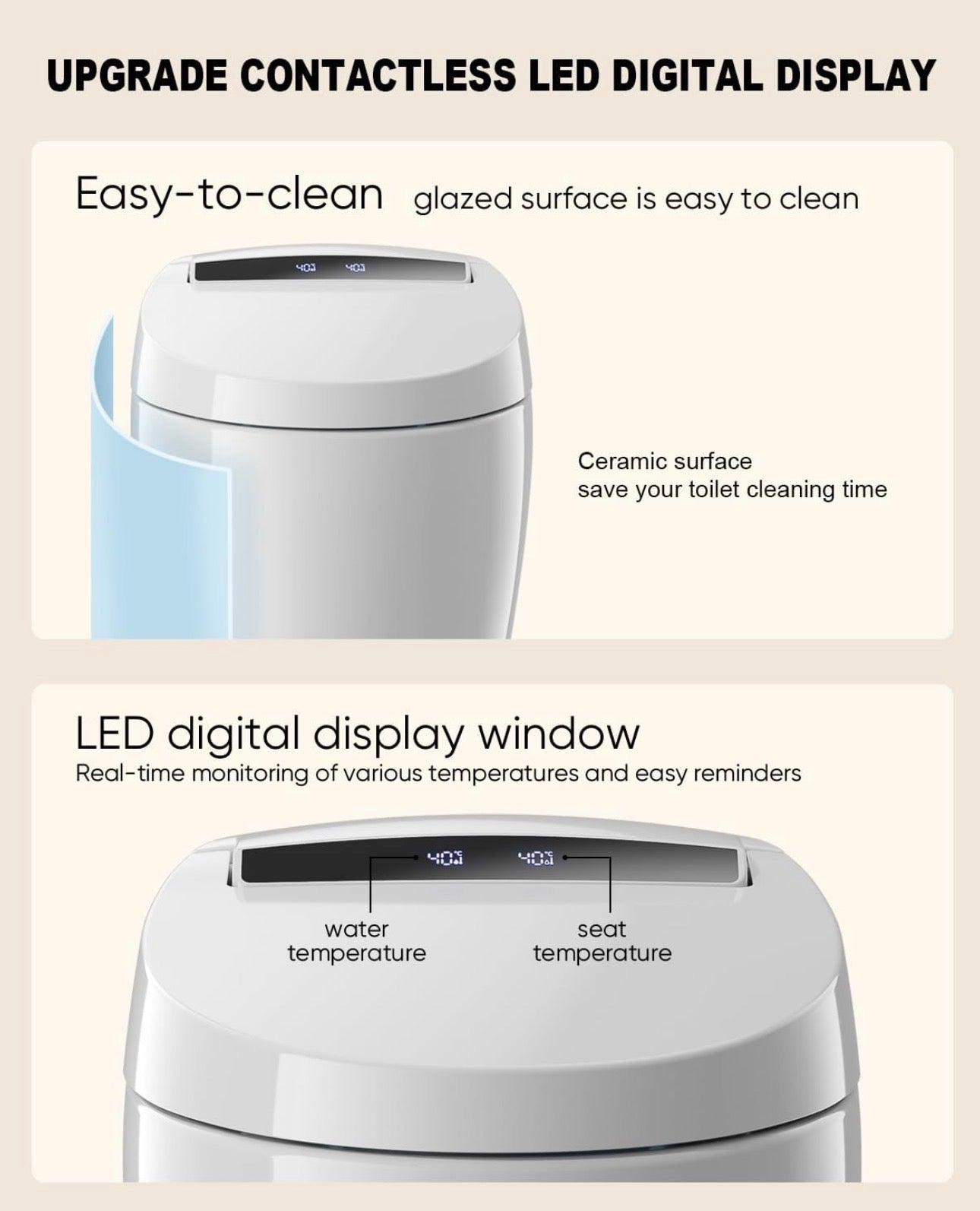 Toilette Japonaise Intelligente cuvette Intégré Tankless – Homary
