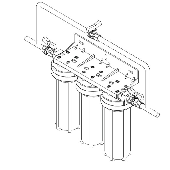 Filtre à Eau Anticalcaire Triple EJIM – Purification 99%