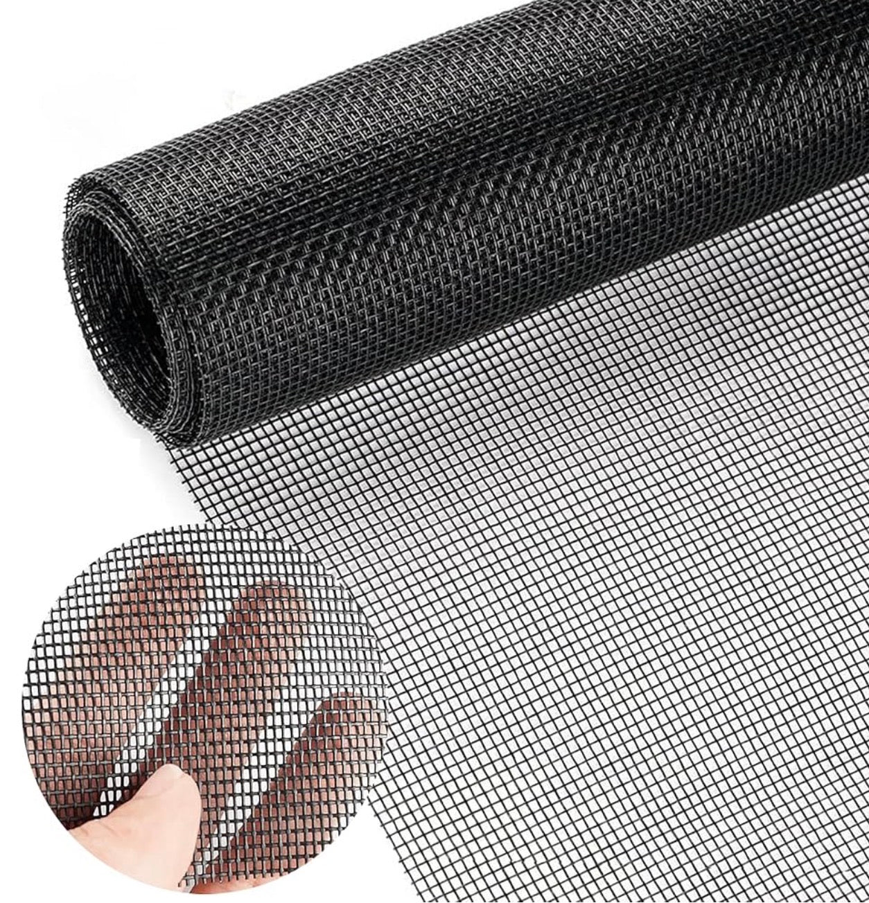 Moustiquaire pour fenêtres avec cadre en PVC 130 x 150 cm